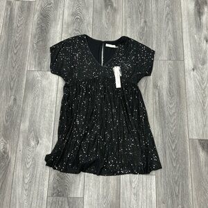 NWT Mustard Seed Sequin Swing Dress
